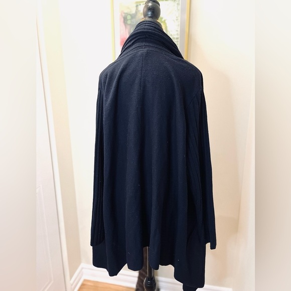 Olsen Cardigan open front w/collar scarf textured knit &  pockets 💙💙 - Picture 10 of 12